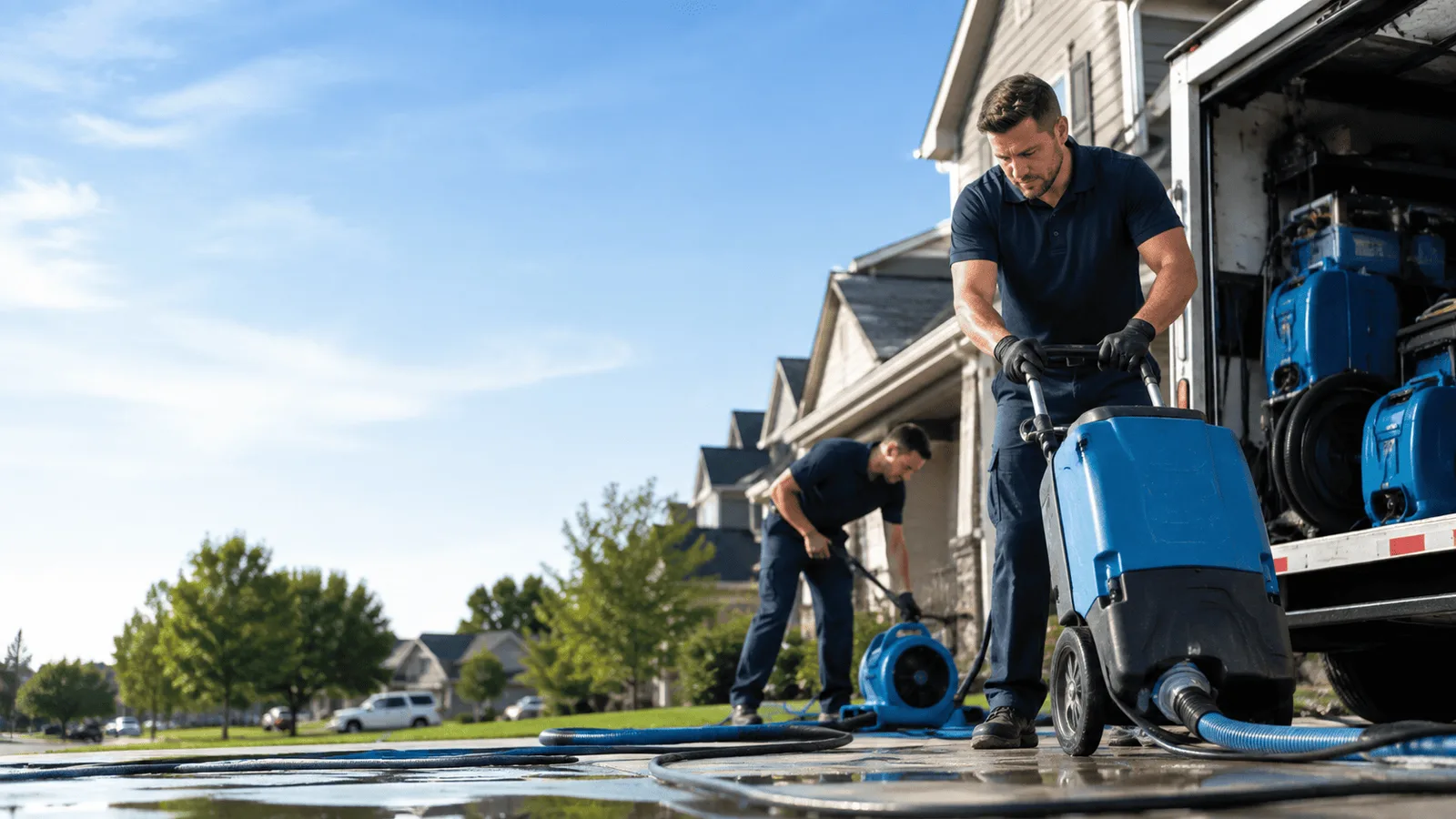 Dehumidification being performed in New Lexington, OH